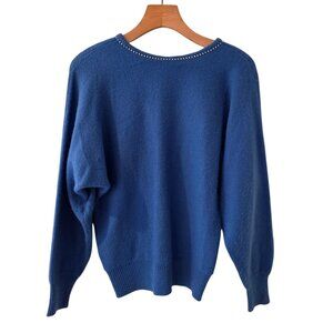 Holiday Express Sweater Pullover Womens Size L Rhinestones Christmas Party